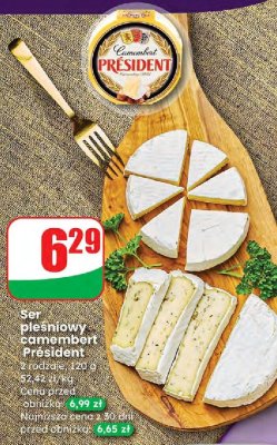Ser Pleśniowy Camembert 2 rodzaje promocja w Dino