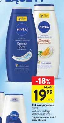 Żel pod prysznic NIVEA wybrane rodzaje promocja w Intermarche