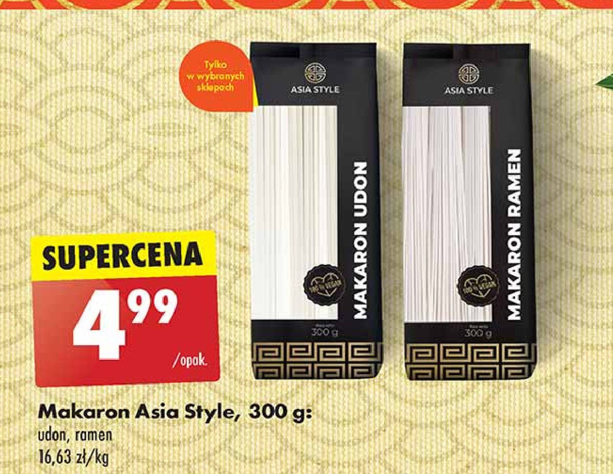 Makaron udon Asia style promocja