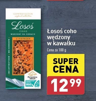 Łosoś coho wędzony z pieprzem Connoisseur promocja