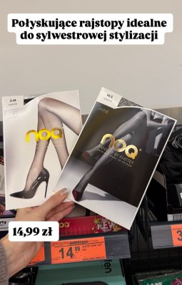 Rajstopy damskie 15 den 2-4 czarny Labell promocja w Biedronka