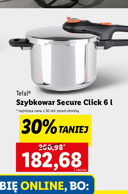 Szybkowar secure 6 l Tefal promocja w Lidl