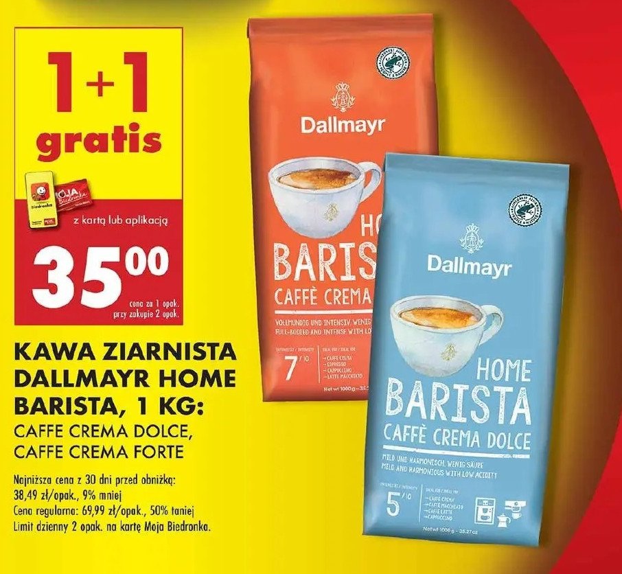 Kawa Dallmayr home barista caffe crema dolce promocja