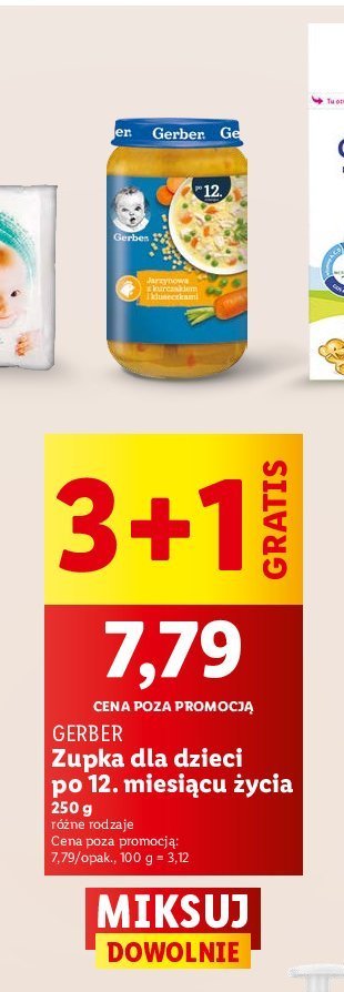 Zupka jarzynowa z kurczakiem i kluseczkami Gerber junior promocja