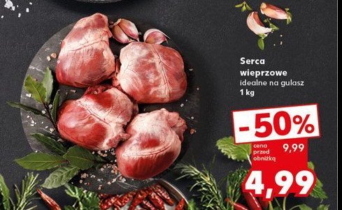 Serca wieprzowe promocja w Kaufland