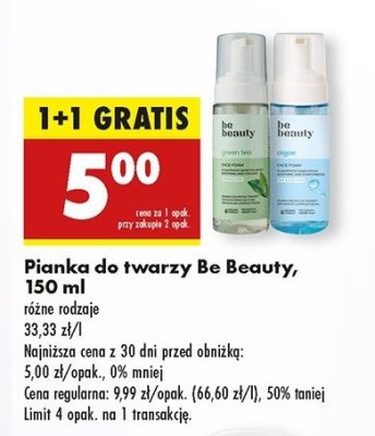 Pianka do twarzy sensitive Be beauty Be beauty care promocja
