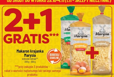 Makaron krajanka Marysia promocja w POLOmarket