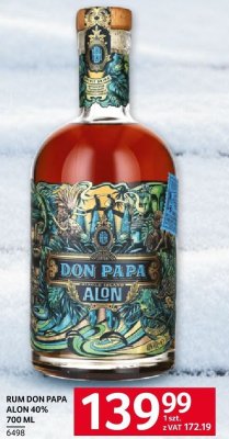 Rum Don Papa Alon 40% 700 ml promocja w Selgros
