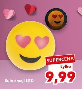 Kula emoji led promocja w Kaufland