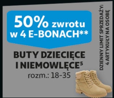 Buty dziecięce i niemowlęce promocja w Auchan