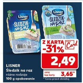 Z cebulką Lisner śledzik na raz promocja