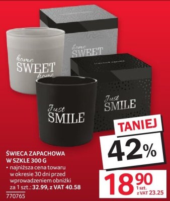 Świeca zapachowa w szkle 300 g promocja w Selgros
