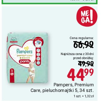 Pieluchomajtki 5+ Pampers pants promocja