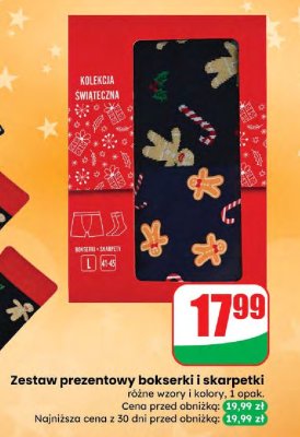 Zestaw prezentowy bokserki i skarpetki promocja w Dino