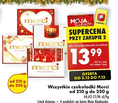 Bombonierka świateczna Storck merci promocja