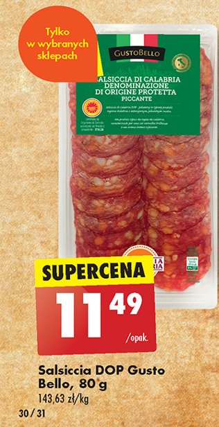 Salsiccia dop Gustobello promocja