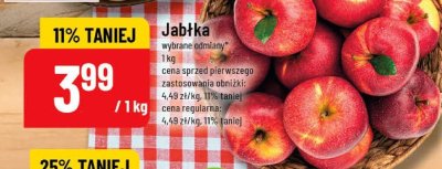 Jabłka wybrane odmiany promocja w POLOmarket