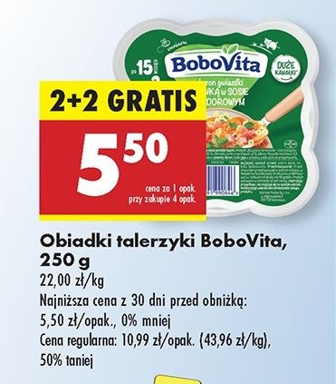 Makaron gwiazdki z szynką w sosie pomidorowym Bobovita promocja w Biedronka