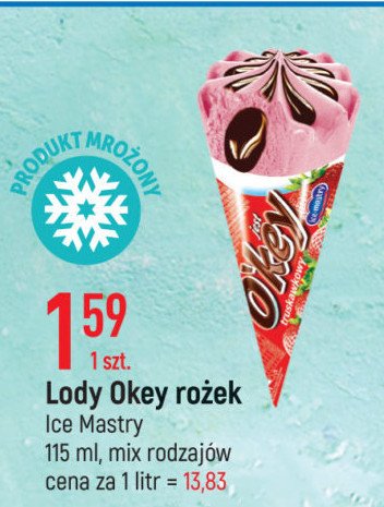 Rożek truskawkowy Ice mastry jest o'key promocja