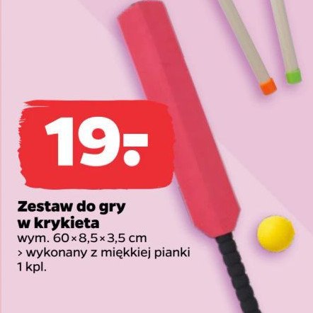 Zestaw do gry w krykieta promocja w Netto