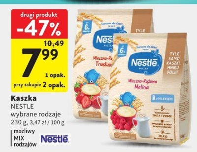 Kaszka NESTLE wybrane rodzaje promocja w Intermarche