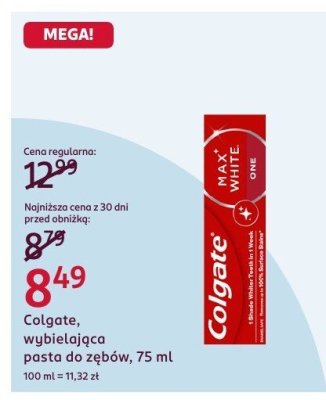 Pasta do zębów wybielająca  promocja w Rossmann