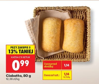 Ciabatta promocja w Biedronka