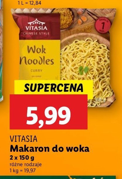 Makaron do woka Vitasia promocja w ABC