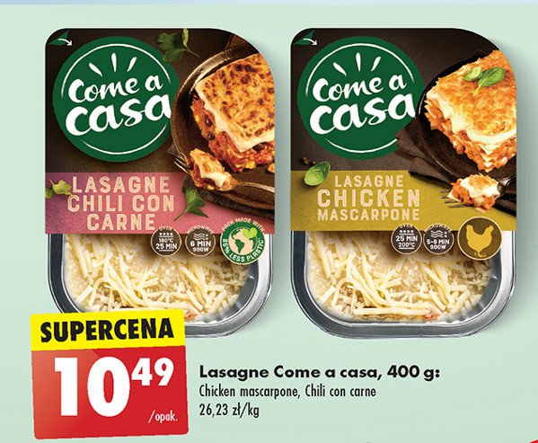 Lasange chicken mascarpone Come a casa promocja