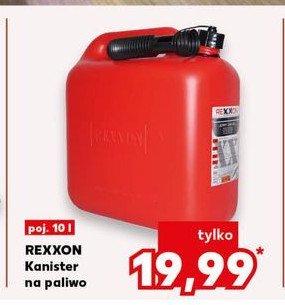 Kanister 10 l REXXON promocja w Kaufland
