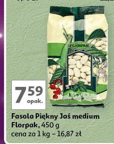 Fasola piękny jaś medium Florpak promocja w Auchan