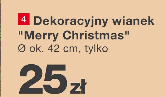 Wianek dekoracyjny promocja