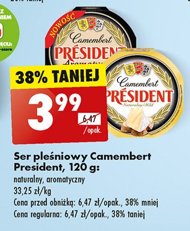 Ser camembert aromatyczny President promocja