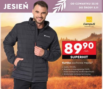 Kurtka puchowa m臋ska s-3xl promocja w Biedronka