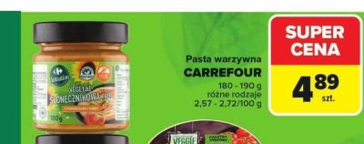 Pasta warzywna CARREFOUR różne rodzaje promocja w Carrefour Market