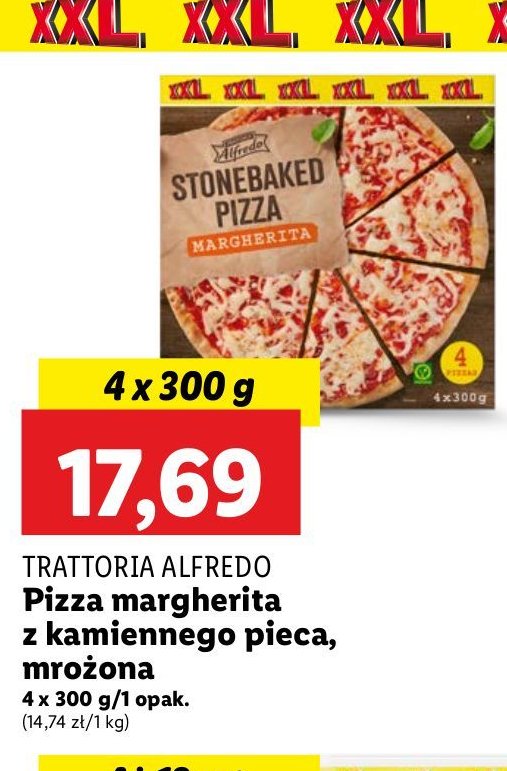 Pizza margherita Trattoria alfredo promocja w Lidl