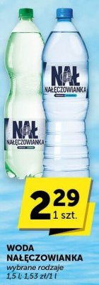 Woda Nałęczowianka wybrane rodzaje promocja w Euro Sklep