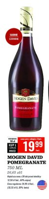 Wino Mogen david pomegranate promocja