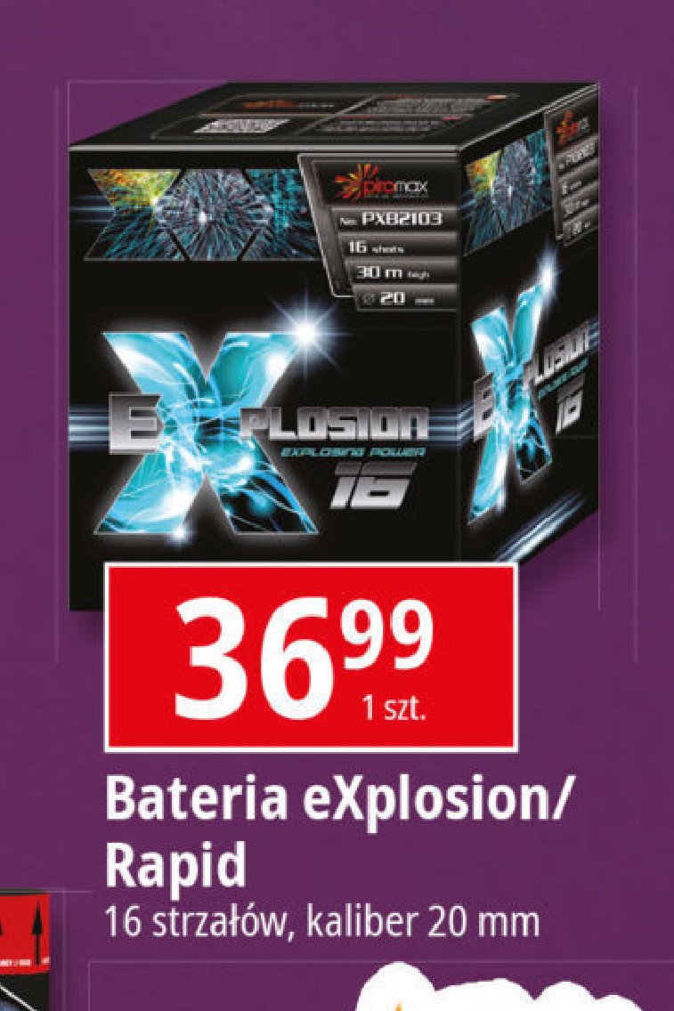 Bateria explosion 16 Piromax promocja