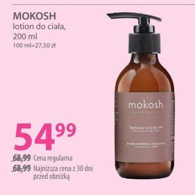 Lotion do ciała MOKOSH 200 ml promocja w Hebe