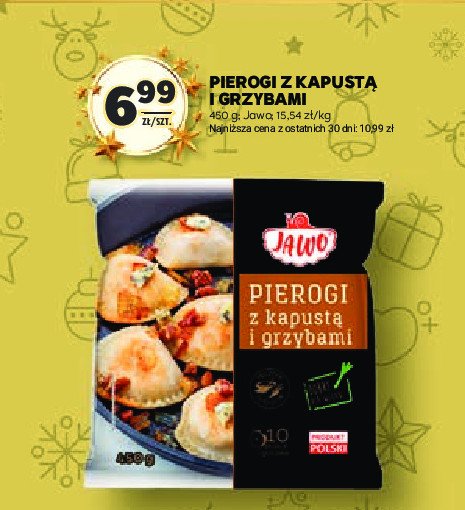 Pierogi z kapustą i grzybami Jawo promocja w Stokrotka