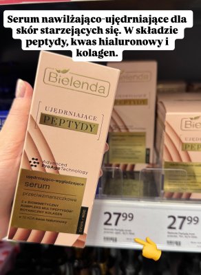 Serum nawilżająco-ujędrniające przeciwzmarszczkowe Peptydy promocja w Rossmann