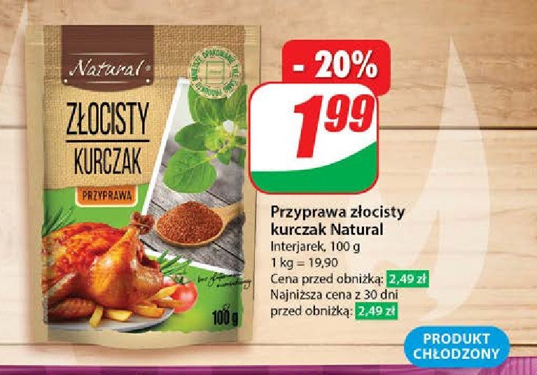 Przyprawa z艂ocisty kurczak Natural promocja