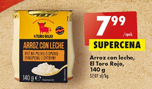 Ryż na mleku z cynamonem i cytryną El toro rojo promocja