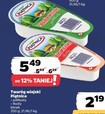 Twaróg wiejski tłusty klimek promocja w Netto