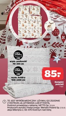 Komplet pościeli 160×200 cm + 70×80 cm promocja w Netto