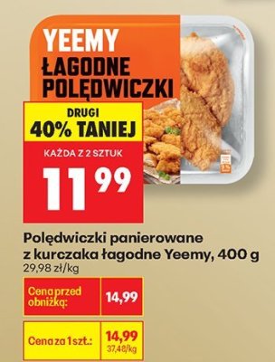 Polędwiczki panierowane z kurczaka łagodne  promocja w Biedronka