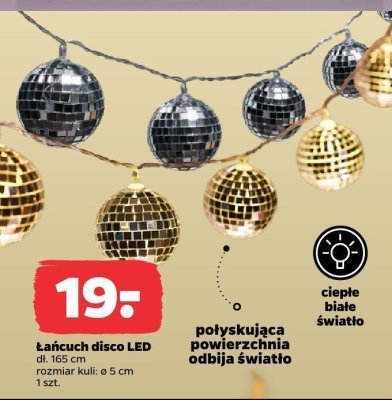 Łańcuch disco LED promocja w Netto
