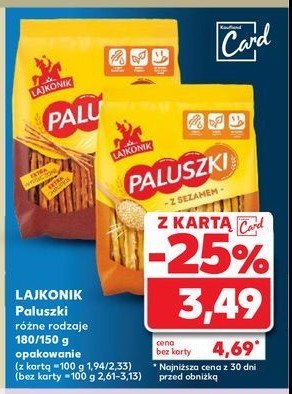 Paluszki z sezamem Lajkonik paluszki promocja