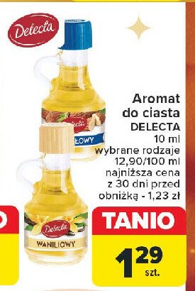 Aromat migdałowy Delecta promocja w Carrefour Market